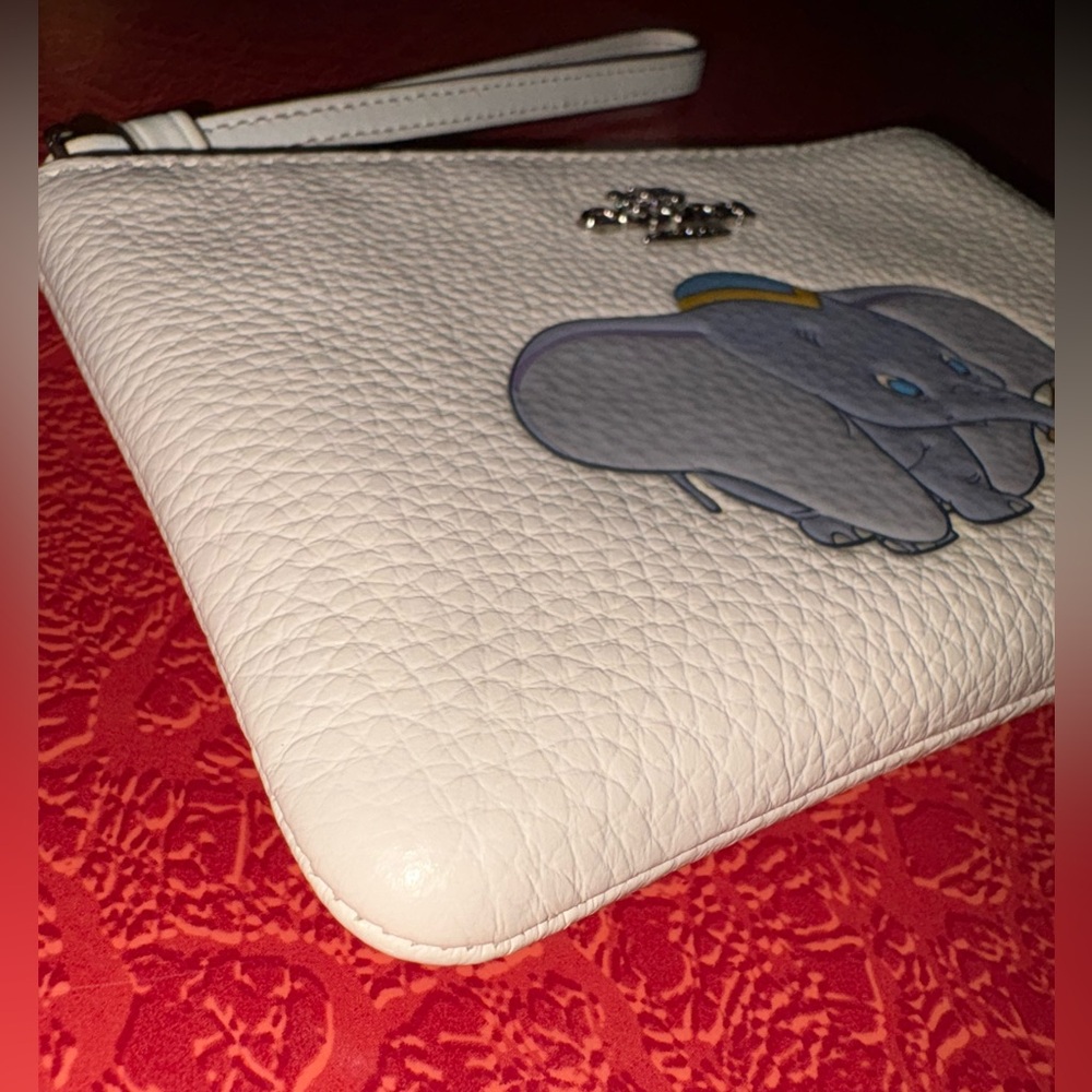 Coach x Disney Dumbo Chalk Leather Wristlet – Limited Edition - Picture 2 of 13